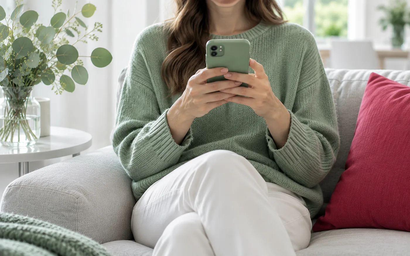 Cliente procurando doceria no Google pelo celular para encomendar um bolo